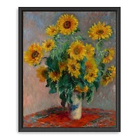 Bouquet of Sunflowers Framed Canvas Art Print