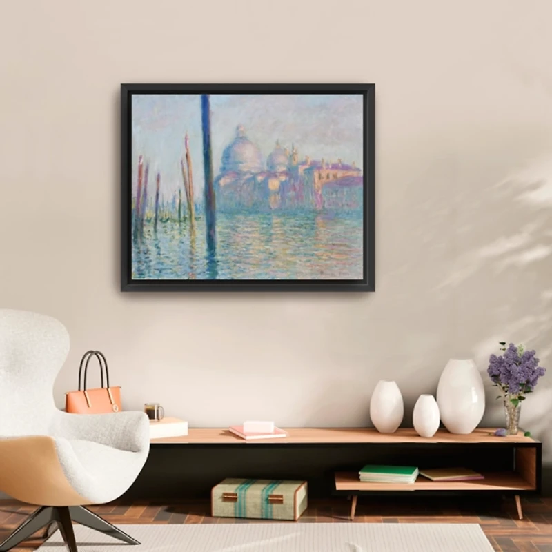 Le Grand Canal-Venice Framed Canvas Art Print