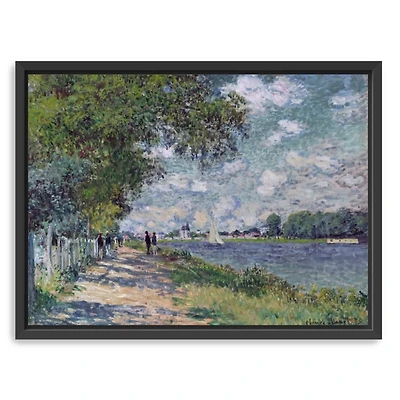 The Seine at Argenteuil Framed Canvas Art Print