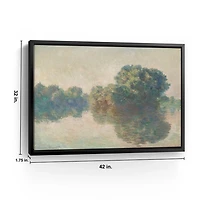 The Seine at Giverny Framed Canvas Art Print