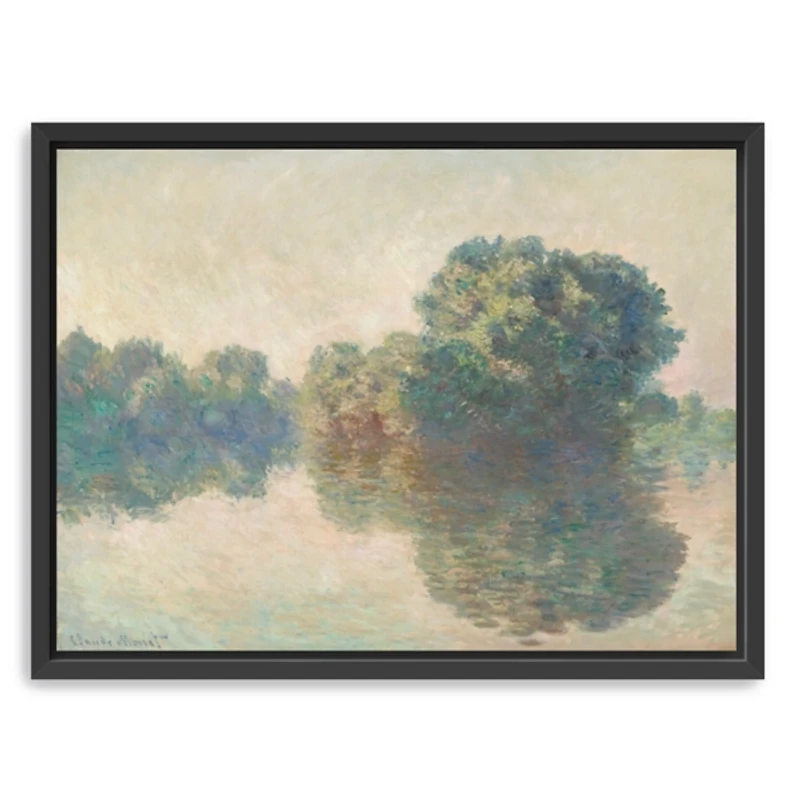 The Seine at Giverny Framed Canvas Art Print