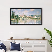 Vetheuil in Summer Framed Canvas Art Print