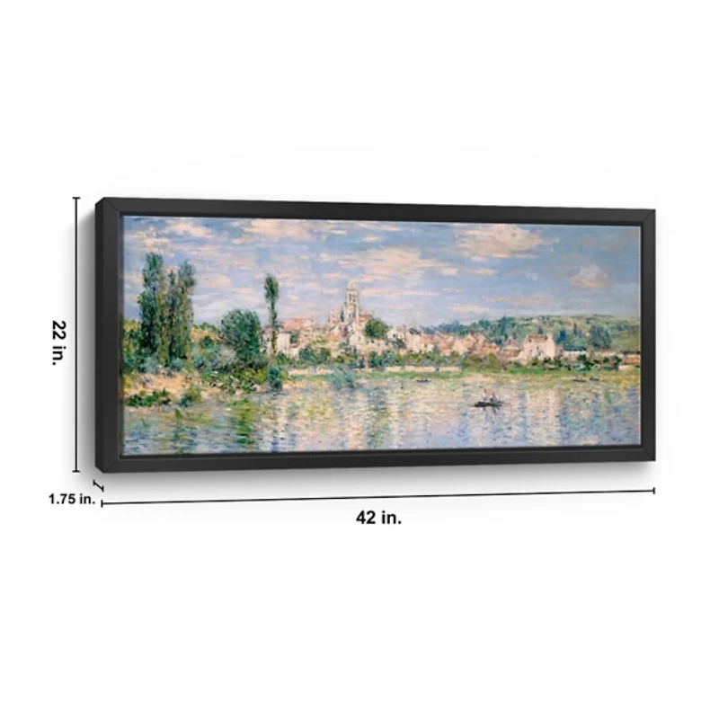 Vetheuil in Summer Framed Canvas Art Print