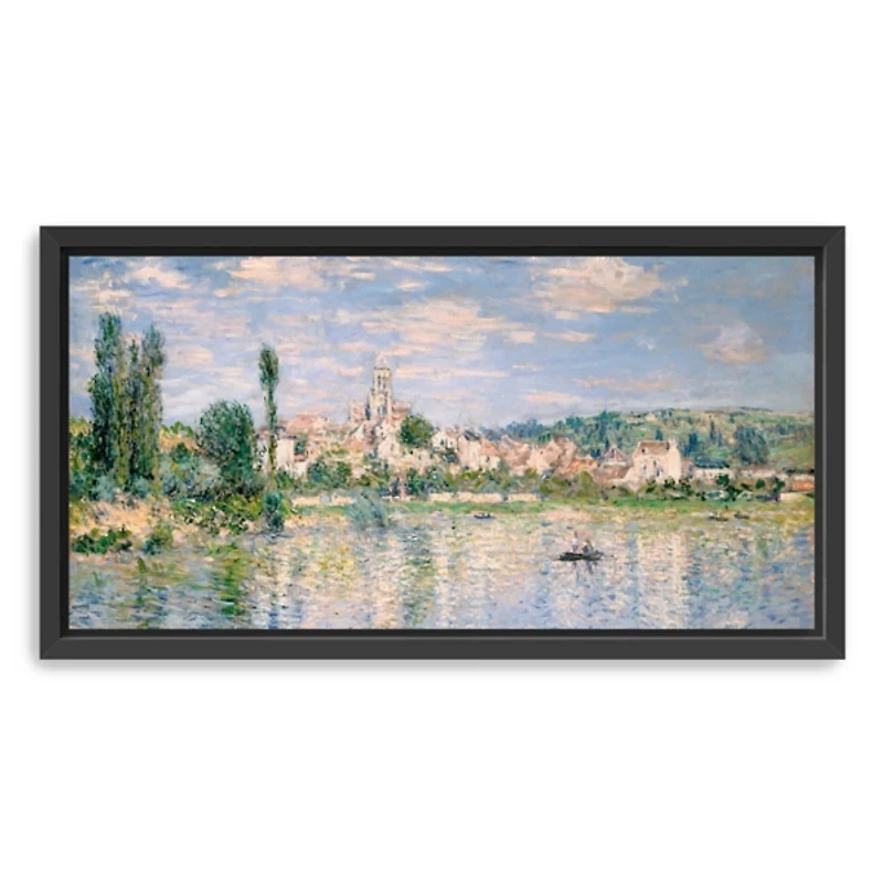 Vetheuil in Summer Framed Canvas Art Print