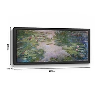 Monet Water Lilies Framed Canvas Art Print