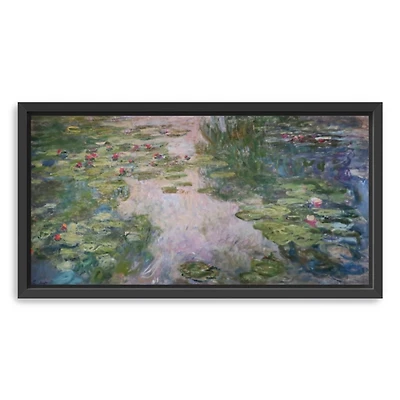 Monet Water Lilies Framed Canvas Art Print