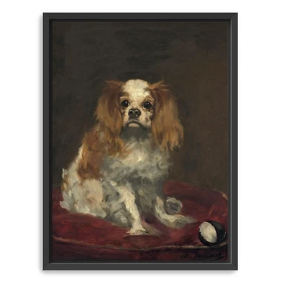 A King Charles Spaniel Framed Canvas Art Print