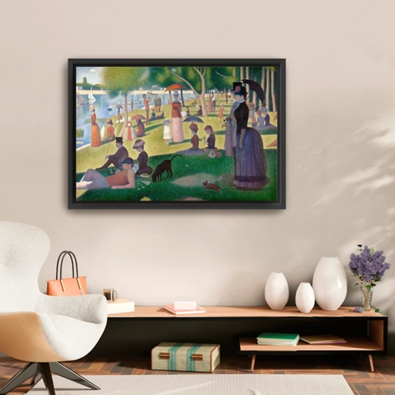 A Sunday Afternoon Framed Canvas Art Print