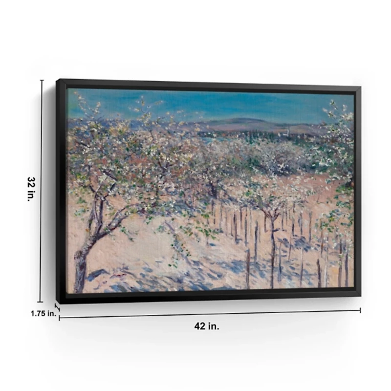 Apple Orchard in Bloom Canvas Art Print, 42x32 in.