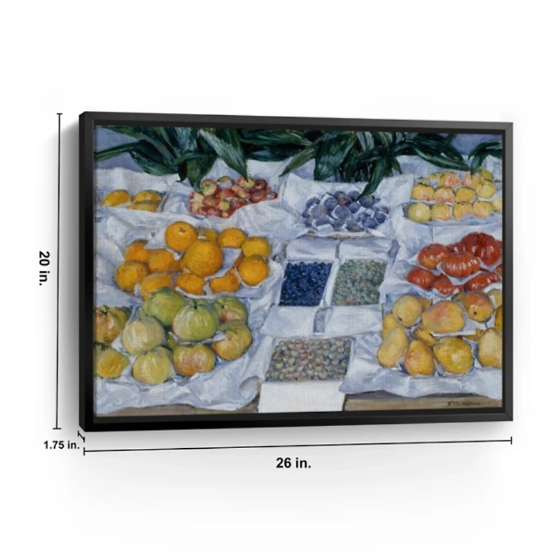 Fruit Displayed on Stand Canvas Print, 26x20 in.