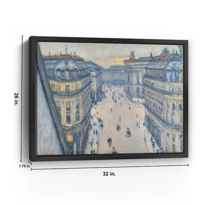 View From Seventh Floor Framed Canvas Art Print