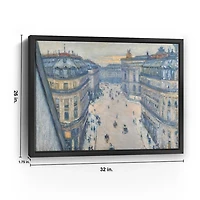 View From Seventh Floor Framed Canvas Art Print