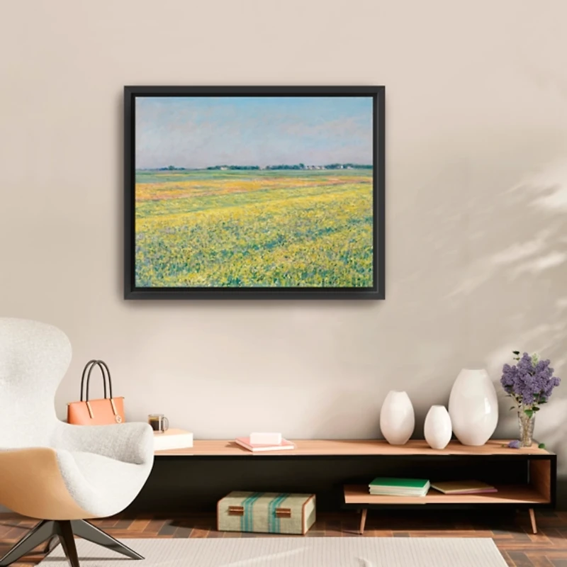 Plain of Gennevilliers Framed Canvas Art Print