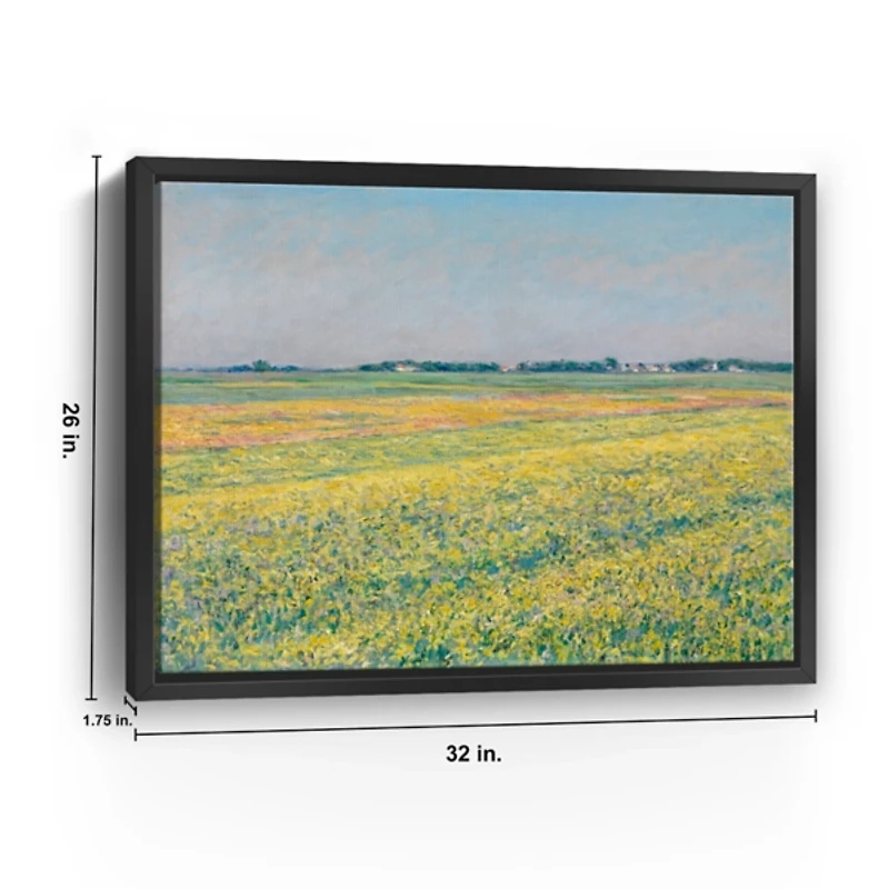 Plain of Gennevilliers Framed Canvas Art Print