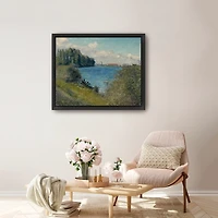 Seine at Argenteuil Framed Canvas Art Print