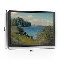 Seine at Argenteuil Framed Canvas Art Print