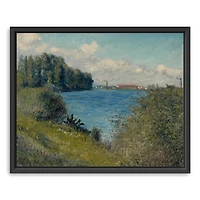 Seine at Argenteuil Framed Canvas Art Print