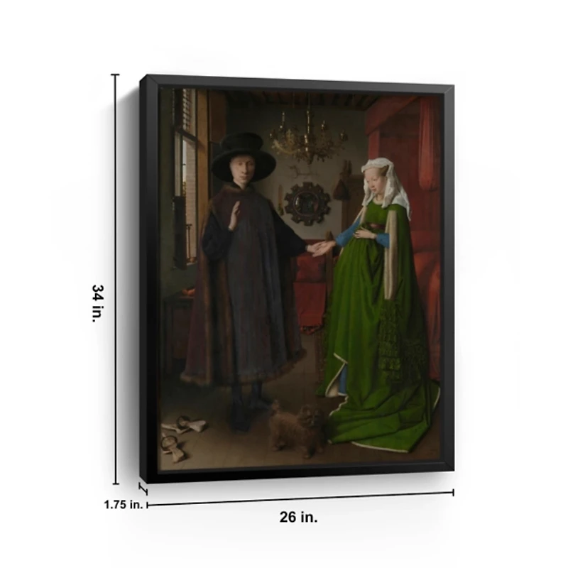 Arnolfini Portrait Framed Canvas Art Print