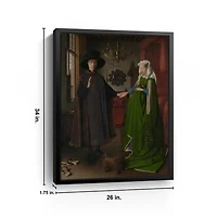 Arnolfini Portrait Framed Canvas Art Print