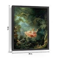 The Swing Framed Canvas Art Print