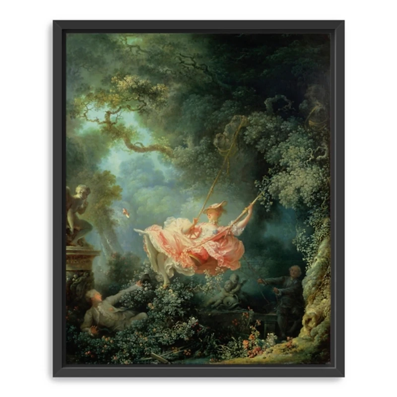 The Swing Framed Canvas Art Print