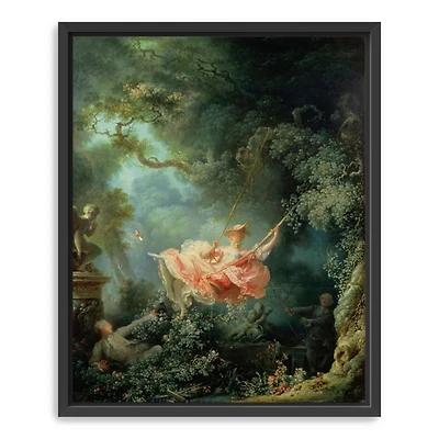 The Swing Framed Canvas Art Print