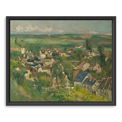 Auvers, Panoramic View Framed Canvas Art Print