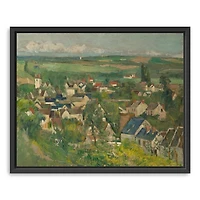 Auvers, Panoramic View Framed Canvas Art Print