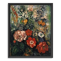 Flowers Paul Cezanne Framed Canvas Art Print
