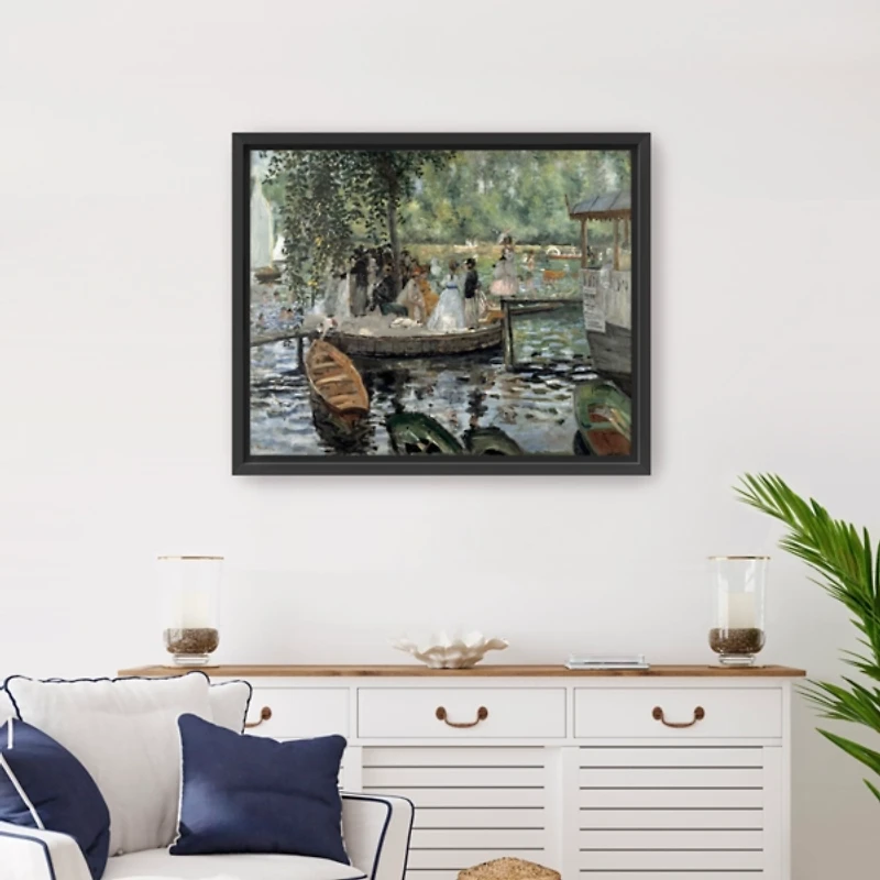 La Grenouillère Framed Canvas Art Print, 26x32