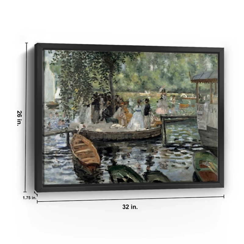 La Grenouillère Framed Canvas Art Print, 26x32