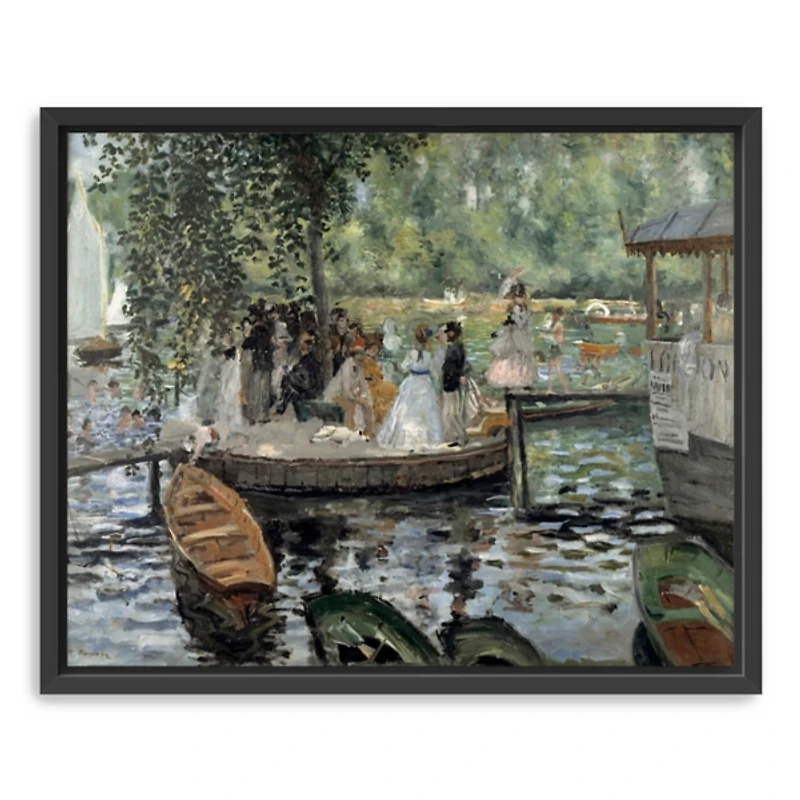 La Grenouillère Framed Canvas Art Print, 26x32