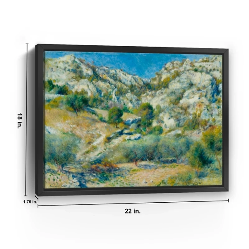 Rocky Crags at L'Estaque Canvas Art Print