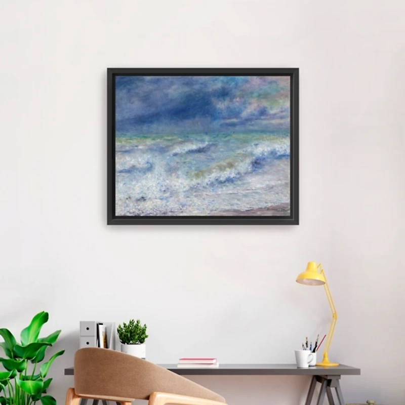 Seascape Framed Canvas Art Print, 26x32