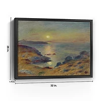 Sunset in Douarnenez Framed Canvas Art Print