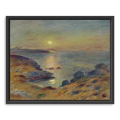 Sunset in Douarnenez Framed Canvas Art Print
