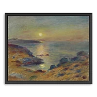 Sunset in Douarnenez Framed Canvas Art Print