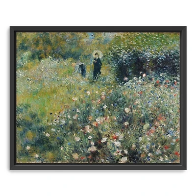 Woman with Parasol Garden Canvas Print