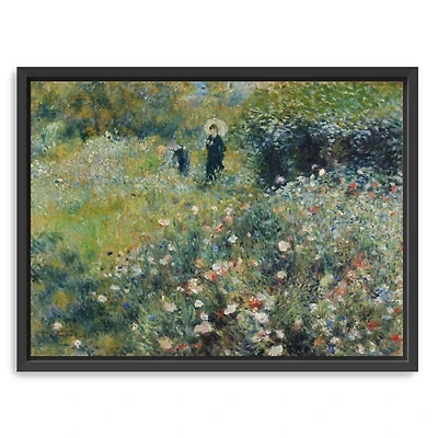 Woman with Parasol Garden Canvas Print, 42x32 in.