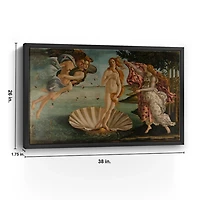 Birth of Venus Framed Canvas Art Print, 36x28 in.