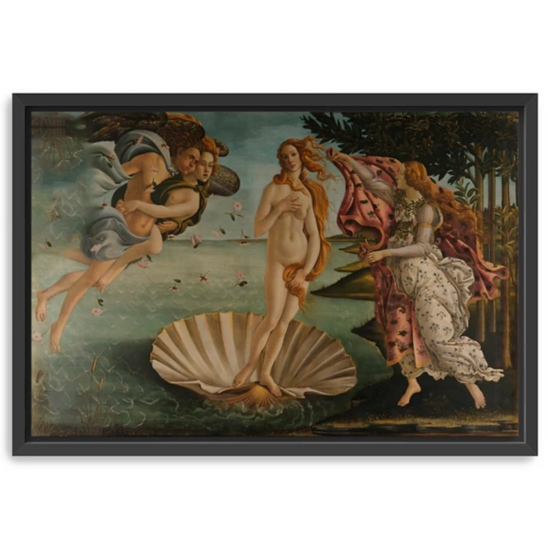 Birth of Venus Framed Canvas Art Print, 36x28 in.