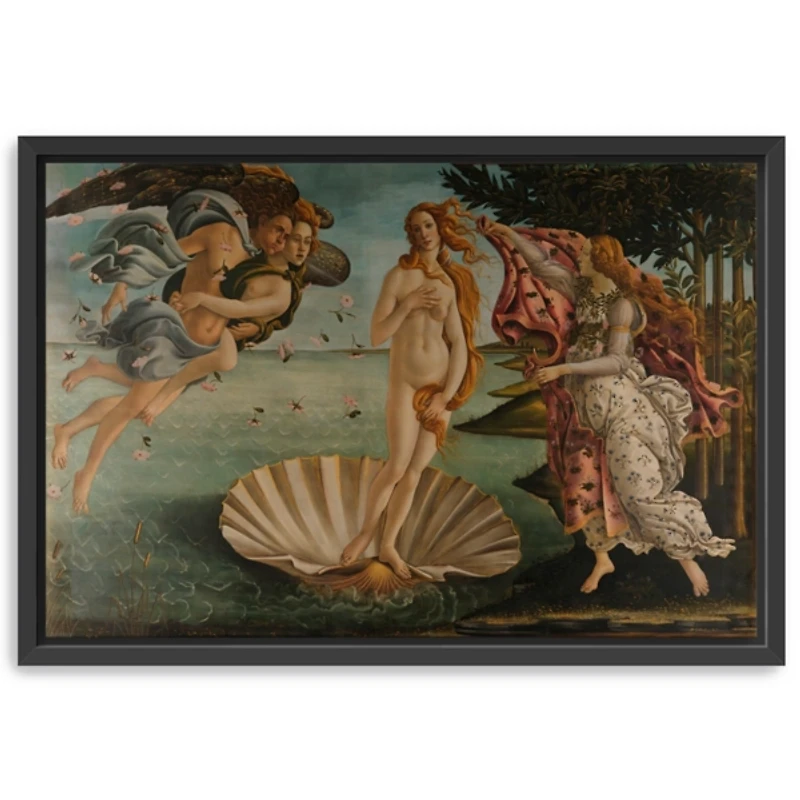 Birth of Venus Framed Canvas Art Print, 48x32 in.