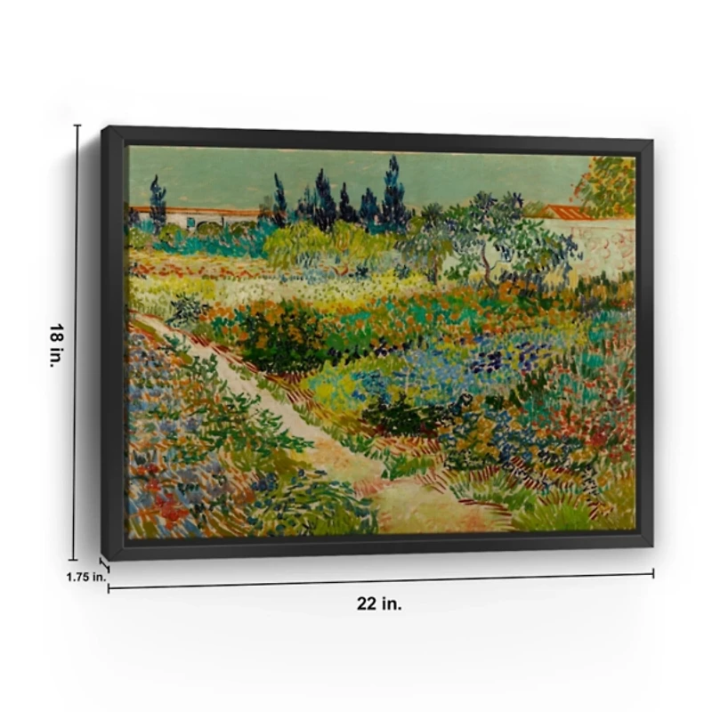 Flowering Garden Path Canvas Art Print, 22x18 in.