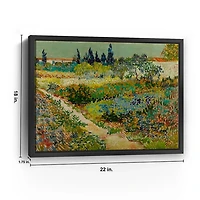 Flowering Garden Path Canvas Art Print, 22x18 in.