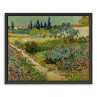 Flowering Garden Path Canvas Art Print, 22x18 in.
