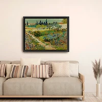 Flowering Garden Path Canvas Art Print, 42x32 in.