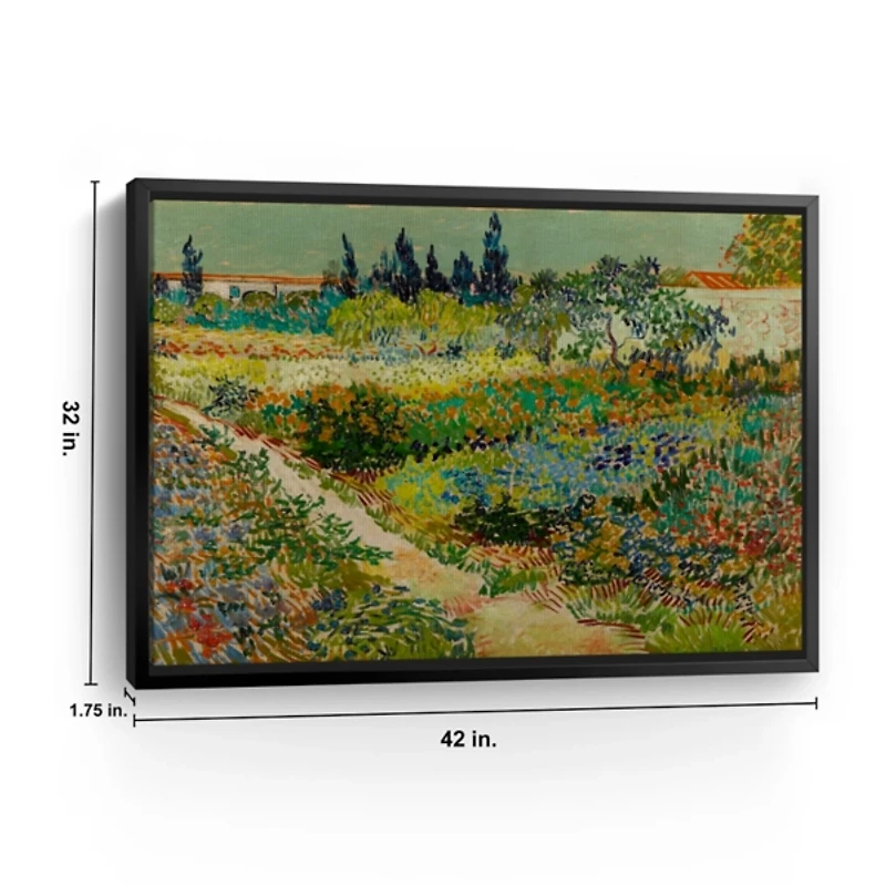 Flowering Garden Path Canvas Art Print, 42x32 in.