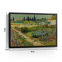 Flowering Garden Path Canvas Art Print, 42x32 in.