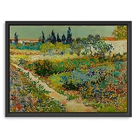 Flowering Garden Path Canvas Art Print, 42x32 in.