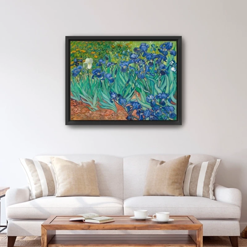 Irises Framed Canvas Art Print, 42x32 in.